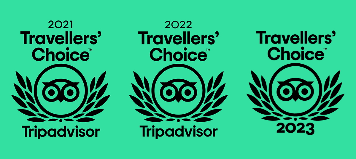Tripadvisor Travellers' Choice 2021, 2022 and 2023