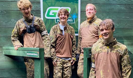 Tommyinnit, Wilbur Soot, Tubbo and Ph1lza Minecraft at Go Paintball London