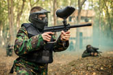 Paintball for kids at Easter