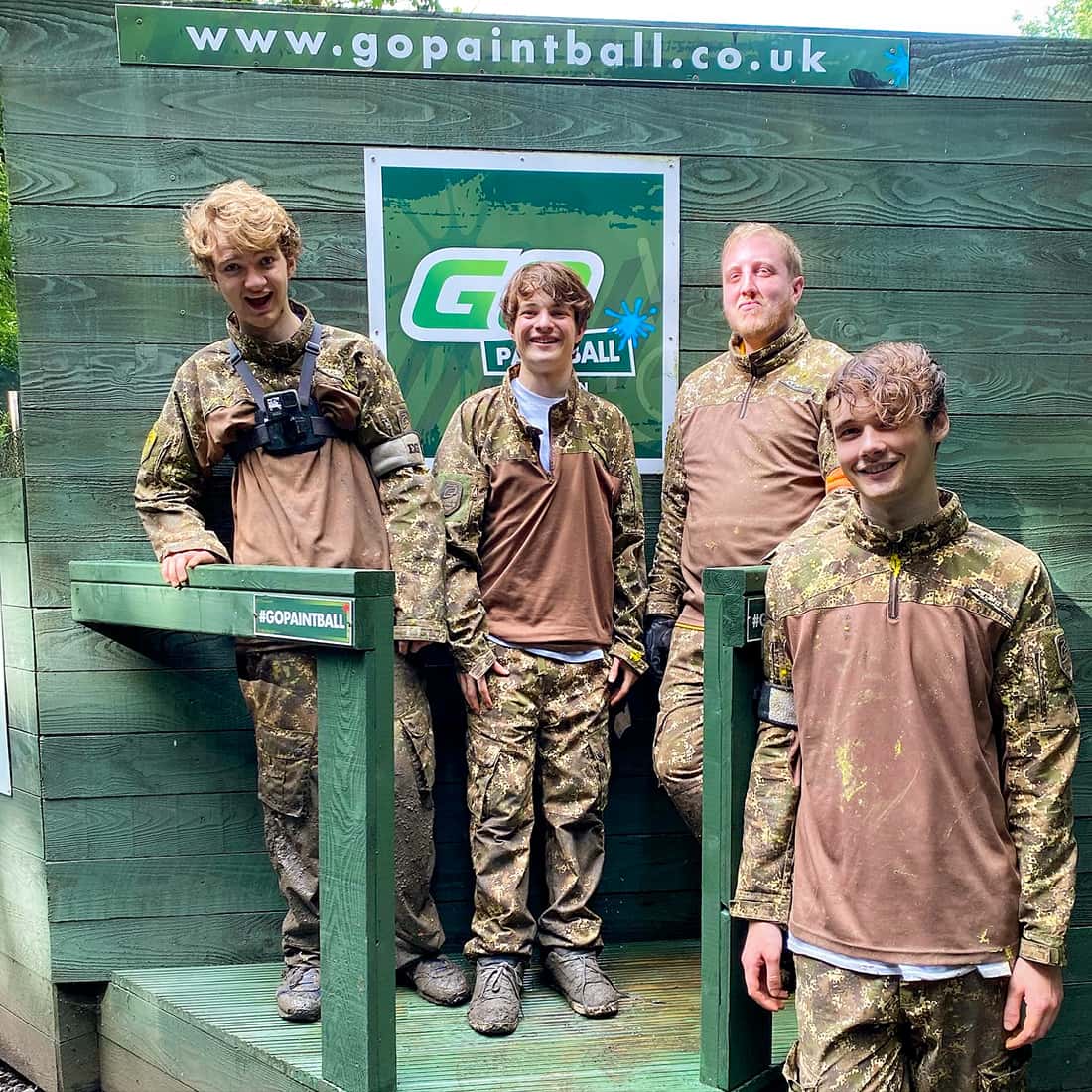 Tommyinnit, Wilbur Soot, Tubbo and Ph1lza Minecraft at Go Paintball London