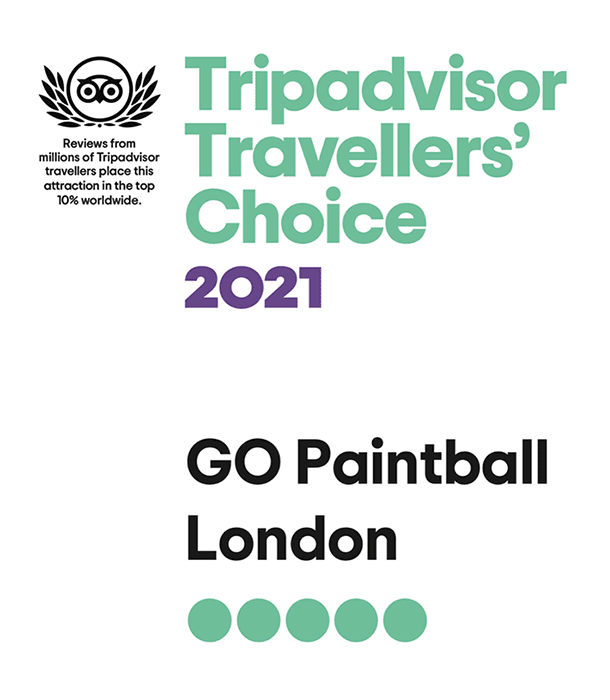 Tripadvisor 2021 Travellers’ Choice - Go Paintball London