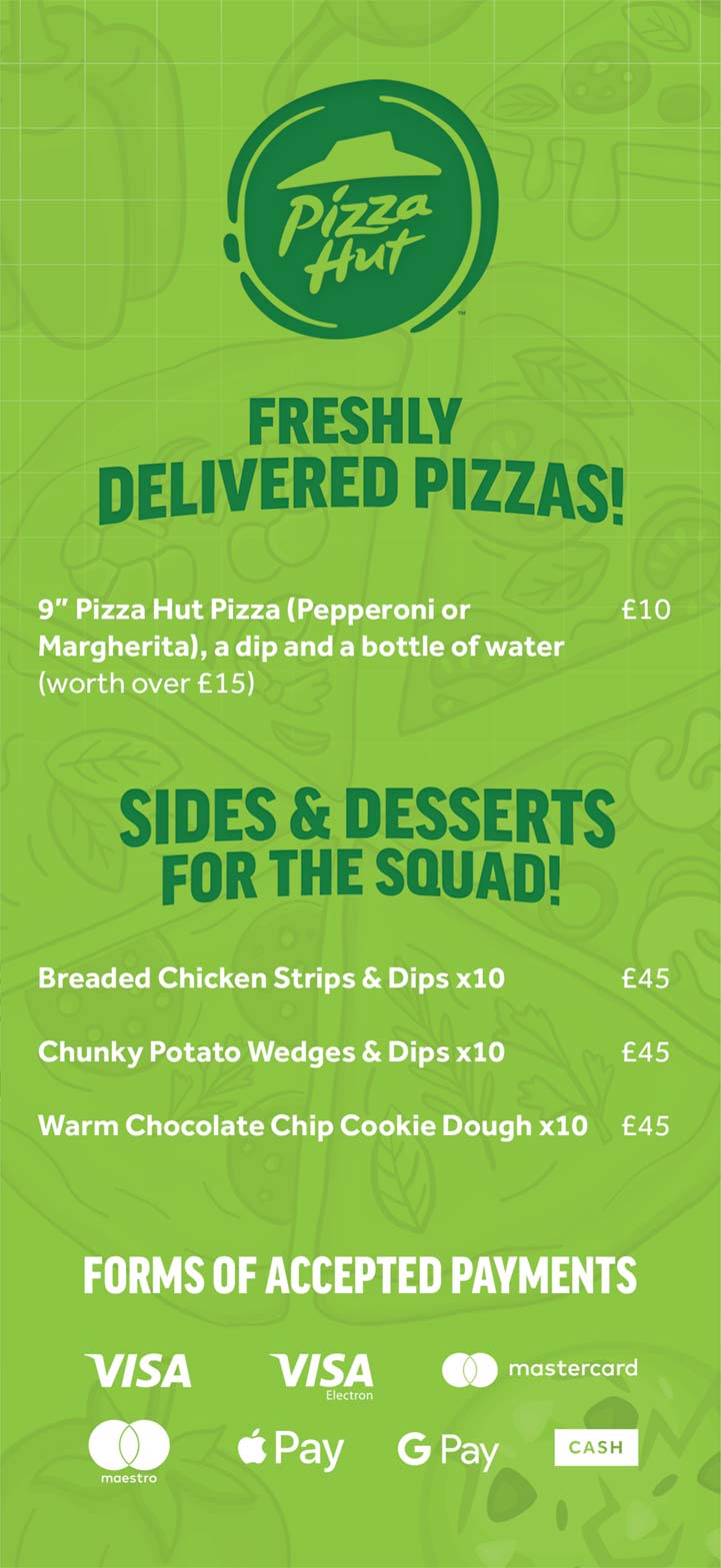 Venue Menu refreshments, upgrades and more GO Paintball London