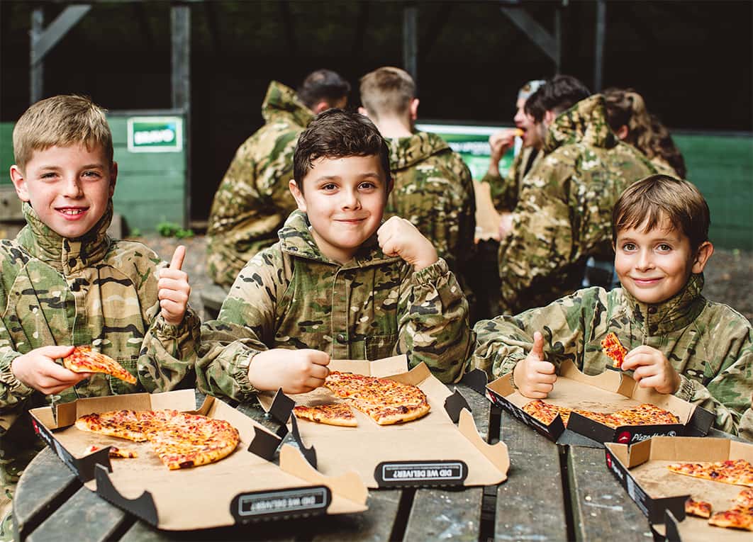 Paintballing with free pizza lunch