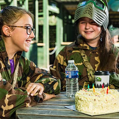 Kids Paintball girls birthday