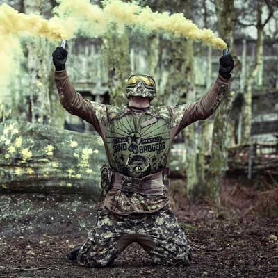 Paintball smoke grenades